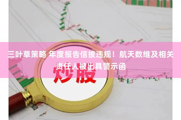 三叶草策略 年度报告信披违规！航天数维及相关责任人被出具警示函