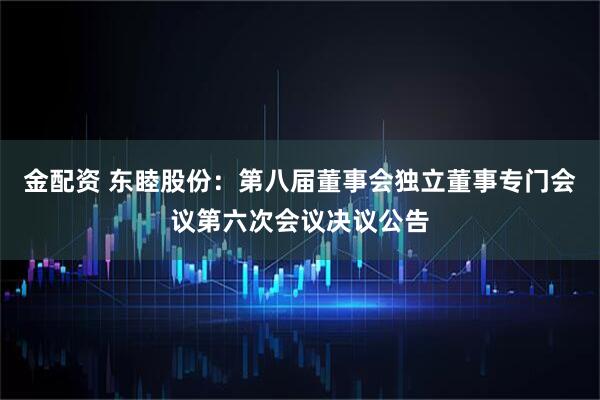 金配资 东睦股份：第八届董事会独立董事专门会议第六次会议决议公告