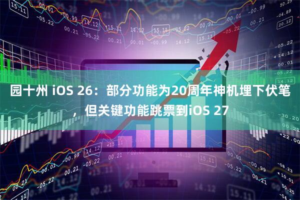 园十州 iOS 26：部分功能为20周年神机埋下伏笔，但关键功能跳票到iOS 27