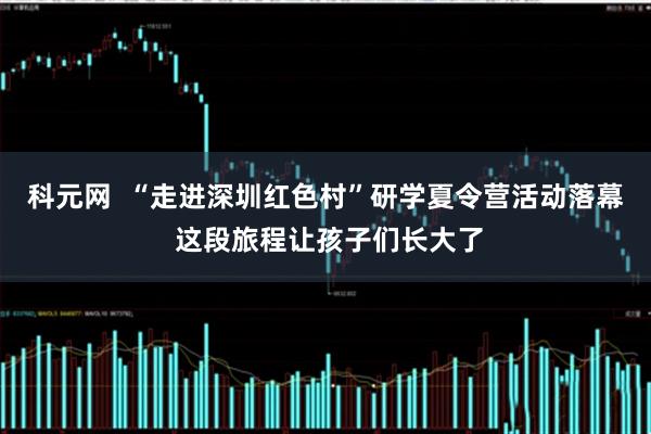 科元网  “走进深圳红色村”研学夏令营活动落幕 这段旅程让孩子们长大了